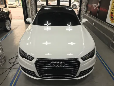 부천래핑 신형 아우디a7 5.5 tdi 커스텀오더 화이트아이보리 전체래핑 / 부천 상이로