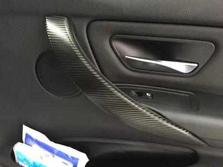 [bmw 320d 랩핑]실내우드랩핑+부천실내랩핑+루프스킨랩핑+카본랩핑+디퓨져랩핑 / 부천 상이로