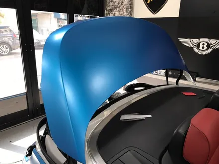 부천래핑 bmw 328컨버터블 반무광 사틴블루 전체랩핑 / 부천 상이로