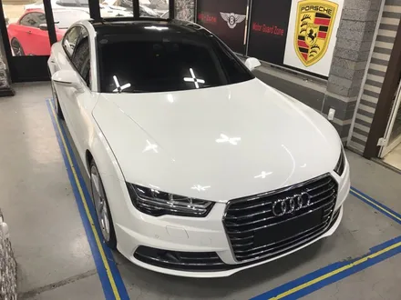 부천래핑 신형 아우디a7 5.5 tdi 커스텀오더 화이트아이보리 전체래핑 / 부천 상이로