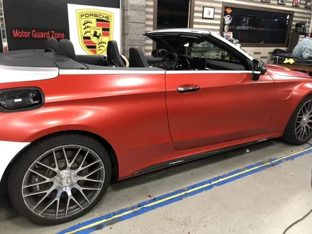부천인천랩핑 벤츠c63amg 카브리올레 사틴스무딩래드 전체랩핑시공 / 부천, 광명, 시흥