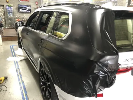 부천랩핑 bmw x7 30d 쉐도우블랙 랩핑 사틴블랙전체랩핑 / 부천, 광명, 시흥