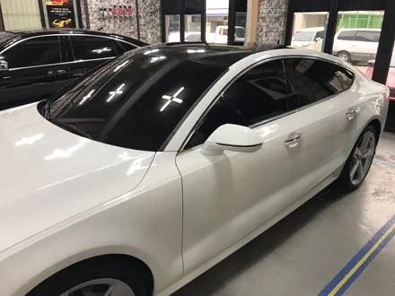 부천래핑 신형 아우디a7 5.5 tdi 커스텀오더 화이트아이보리 전체래핑 / 부천 상이로