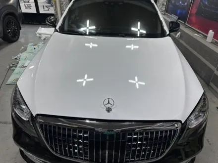 벤츠 마이바흐 s560 흔지 않은 화이트 컬러!전체 랩핑으로 분위기 반전! / 부천 상이로