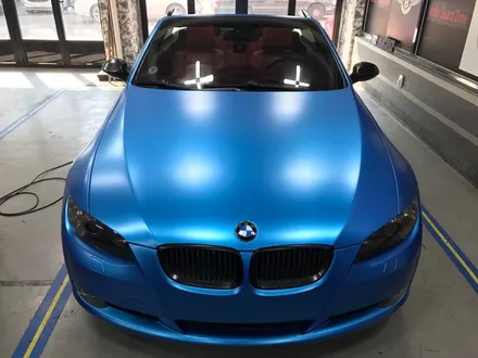 부천래핑 bmw 328컨버터블 반무광 사틴블루 전체랩핑 / 부천 상이로