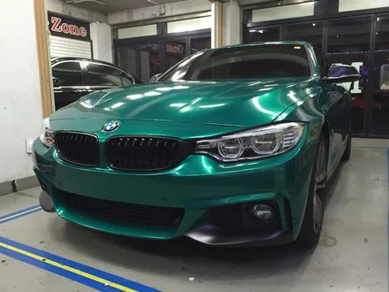 인천 부천랩핑 bmw 428i 컨버터블 m스포츠 다크그린펄전체랩핑시공 / 부천, 광명, 시흥