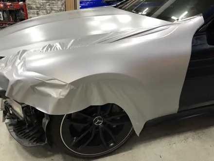 신형 벤츠 cls53 amg 랩핑 완성! 사틴 실버 메탈릭 전체랩핑 / 부천, 광명, 시흥