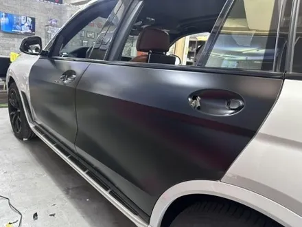 [모터가드존] bmw x7 고광택 사틴 무광 블랙 전체 랩핑 완성!! 부천 랩핑 / 부천 상이로