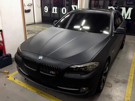 부천 전체 랩핑 bmw 520d 블랙 무광 랩핑 부천 모터가드존 본점 랩핑 / 부천 상이로