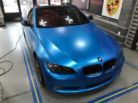부천래핑 bmw 328컨버터블 반무광 사틴블루 전체랩핑 / 부천 상이로