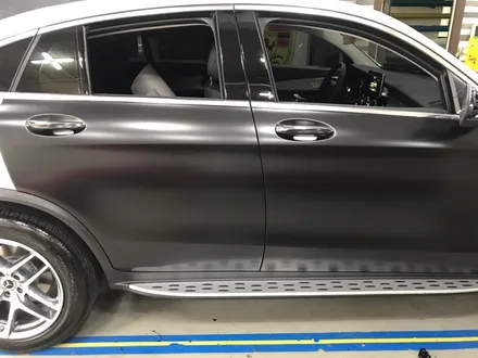 부천랩핑 신형 벤츠GLC220d 4matic 블랙사틴 전체랩핑시공 / 부천 상이로