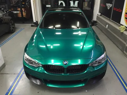 인천 부천랩핑 bmw 428i 컨버터블 m스포츠 다크그린펄전체랩핑시공 / 부천, 광명, 시흥