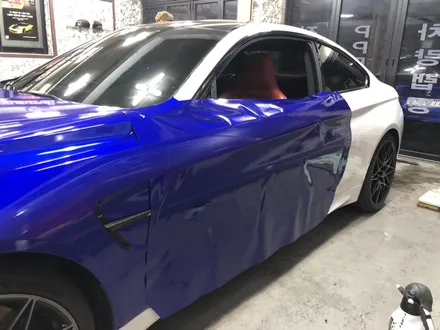 bmw m4 라즈베리 블루 랩핑으로 페인트워크에디션 으로 완성하기! / 부천, 광명, 시흥