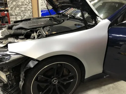 신형 벤츠 cls53 amg 랩핑 완성! 사틴 실버 메탈릭 전체랩핑 / 부천, 광명, 시흥