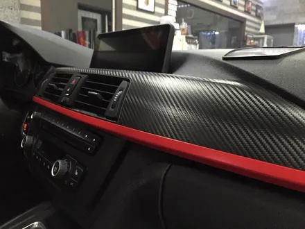 [bmw 320d 랩핑]실내우드랩핑+부천실내랩핑+루프스킨랩핑+카본랩핑+디퓨져랩핑 / 부천 상이로