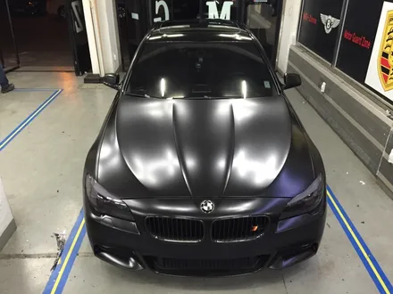 부천랩핑 bmw f10 530d 사틴 블랙 전체랩핑 반무광 랩핑 블랙포스 / 부천 상이로