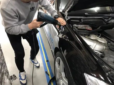 부천랩핑 #벤츠s500 3m 에보블랙 전체래핑 시공 #s클래스블랙랩핑 / 부천 상이로