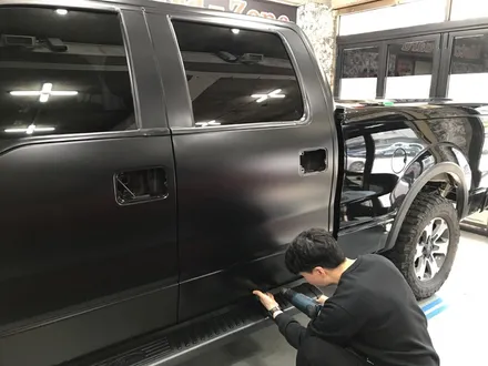 부천래핑 포드 f150 랩터 사틴 블랙 전체랩핑 몬스터차량 / 부천 상이로