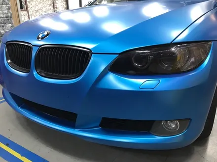 부천래핑 bmw 328컨버터블 반무광 사틴블루 전체랩핑 / 부천 상이로