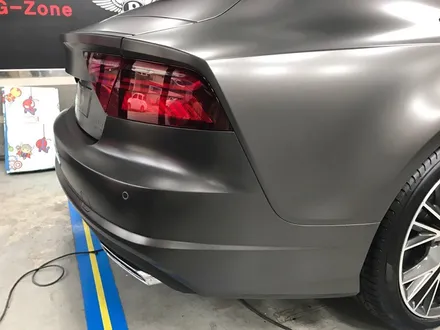 부천 랩핑 아우디 a7 5.5 TDI 사틴 네로 펄 전체랩핑 반무광 다크 그레이 랩핑 / 부천 상이로