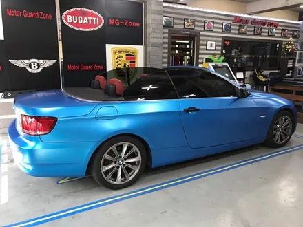 부천래핑 bmw 328컨버터블 반무광 사틴블루 전체랩핑 / 부천 상이로