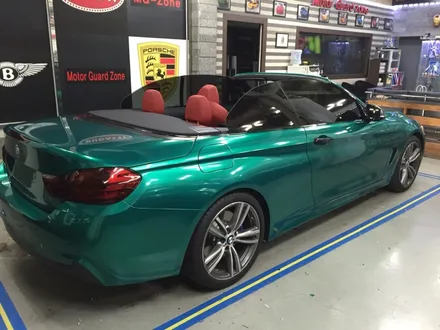 인천 부천랩핑 bmw 428i 컨버터블 m스포츠 다크그린펄전체랩핑시공 / 부천, 광명, 시흥