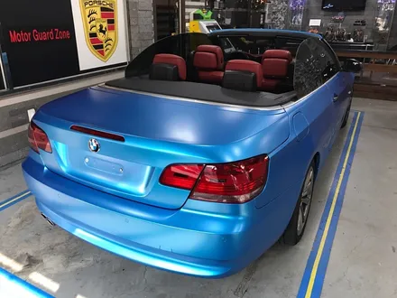 부천래핑 bmw 328컨버터블 반무광 사틴블루 전체랩핑 / 부천 상이로