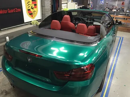 인천 부천랩핑 bmw 428i 컨버터블 m스포츠 다크그린펄전체랩핑시공 / 부천, 광명, 시흥