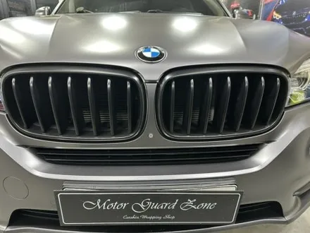 bmw x5 사틴 다크 그레이 전체 랩핑 및 크롬 죽이기 랩핑 완성![모터가드존 본점] / 부천 상이로