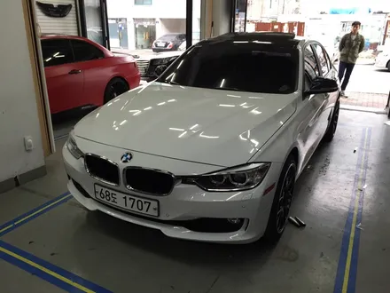 [bmw 320d 랩핑]실내우드랩핑+부천실내랩핑+루프스킨랩핑+카본랩핑+디퓨져랩핑 / 부천 상이로