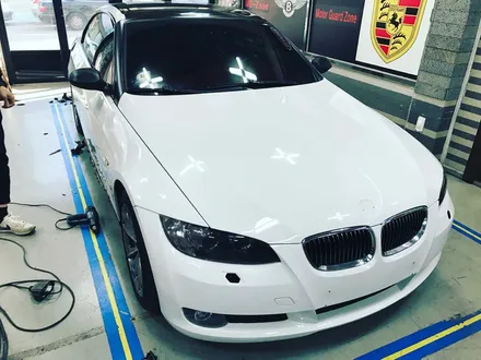 부천래핑 bmw 328컨버터블 반무광 사틴블루 전체랩핑 / 부천 상이로
