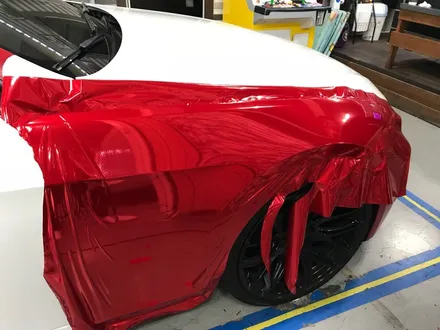 부천랩핑 크롬랩핑 bmwe93컨버터블 래드크롬 전체래핑 시공 모터가드존 본점 시공 / 부천 상이로