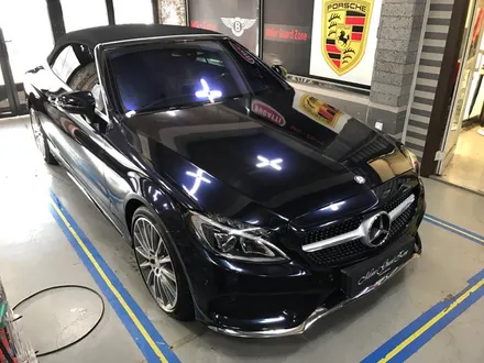 부천랩핑 신형 벤츠 c200카브리올레 3m 미드나잇블루 전체랩핑 시공 / 부천 상이로
