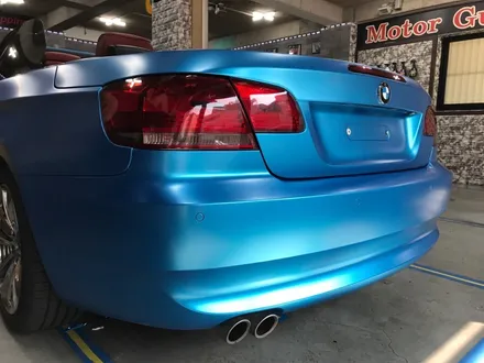 부천래핑 bmw 328컨버터블 반무광 사틴블루 전체랩핑 / 부천 상이로