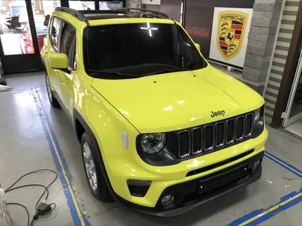 부천랩핑 jeep 지프 레니게이드 형광옐로우 전체랩핑 / 부천, 광명, 시흥