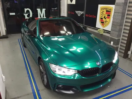 인천 부천랩핑 bmw 428i 컨버터블 m스포츠 다크그린펄전체랩핑시공 / 부천, 광명, 시흥