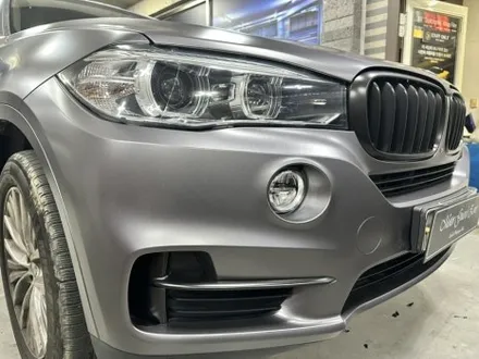 bmw x5 사틴 다크 그레이 전체 랩핑 및 크롬 죽이기 랩핑 완성![모터가드존 본점] / 부천 상이로