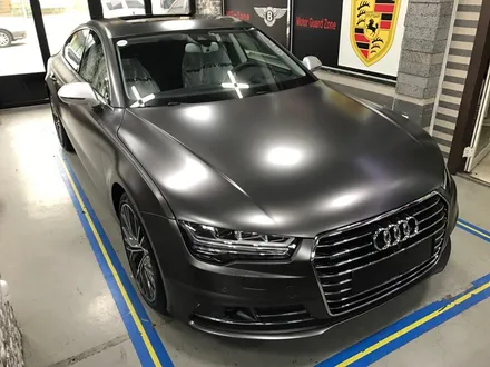 부천 랩핑 아우디 a7 5.5 TDI 사틴 네로 펄 전체랩핑 반무광 다크 그레이 랩핑 / 부천 상이로