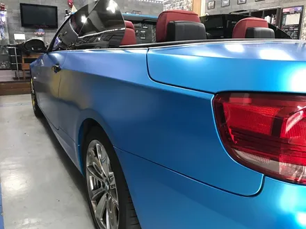 부천래핑 bmw 328컨버터블 반무광 사틴블루 전체랩핑 / 부천 상이로