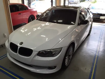 부천 랩핑 bmw 335 컨버터블 랩핑+화이트 유광 전체랩핑+실내랩핑 / 부천 상이로