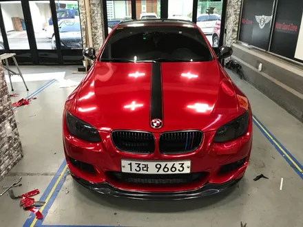 부천랩핑 크롬랩핑 bmwe93컨버터블 래드크롬 전체래핑 시공 모터가드존 본점 시공 / 부천 상이로
