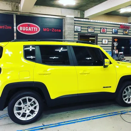 부천랩핑 jeep 지프 레니게이드 형광옐로우 전체랩핑 / 부천, 광명, 시흥