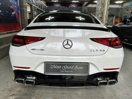 [부천 랩핑] 벤츠 CLS53 amg 다이아몬드 화이트 필름 전체 랩핑 모터가드존 본점 / 부천 상이로
