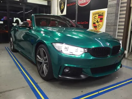 인천 부천랩핑 bmw 428i 컨버터블 m스포츠 다크그린펄전체랩핑시공 / 부천, 광명, 시흥