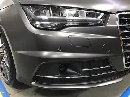 부천 랩핑 아우디 a7 5.5 TDI 사틴 네로 펄 전체랩핑 반무광 다크 그레이 랩핑 / 부천 상이로