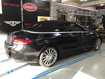 부천랩핑 신형 벤츠 c200카브리올레 3m 미드나잇블루 전체랩핑 시공 / 부천 상이로