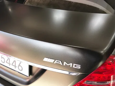 부천자동차랩핑 벤츠s500amg 사틴골드더스트블랙필름 전체랩핑시공 / 부천 상이로