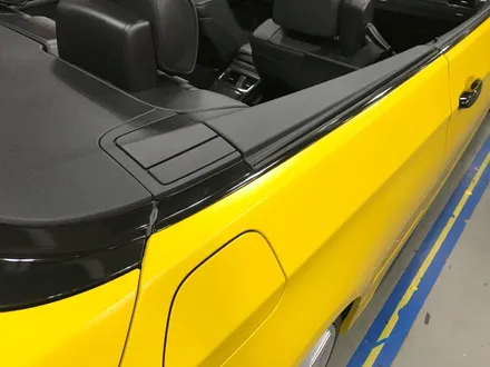 bmw e93 328 컨버터블 반무광랩핑 사틴옐로우 전체랩핑시공 부천랩핑 / 부천 상이로