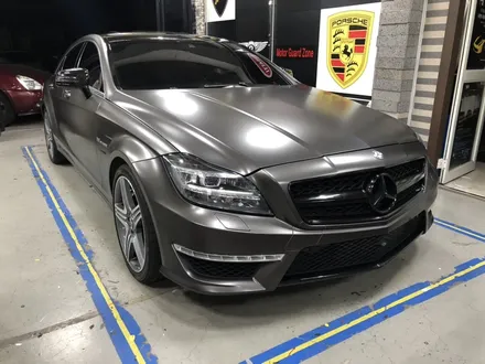 부천인천랩핑 벤츠cls63amg 사틴 바살트 다크그레이필름 전체랩핑시공 / 부천, 광명, 시흥