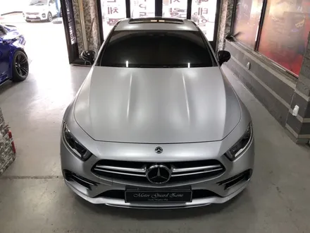 신형 벤츠 cls53 amg 랩핑 완성! 사틴 실버 메탈릭 전체랩핑 / 부천, 광명, 시흥